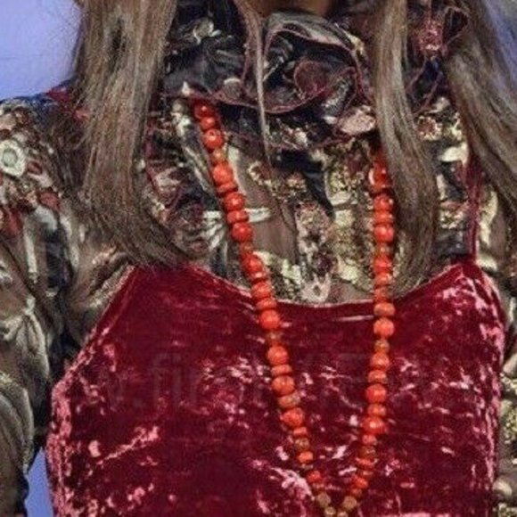 ANNA SUI Dress Metallic Floral Brocade Luxe Metallic Bronze Mini Ruffle Fall 17 - Picture 11 of 11